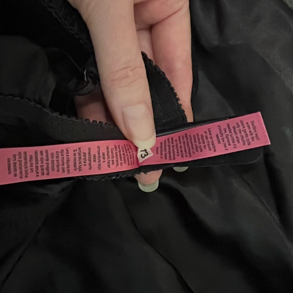 Betsy Johnson black short satin nightgown - Picture 4 of 5